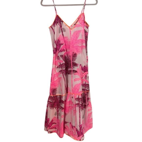 Juliet Dunn Printed cotton slip midi dress S - Picture 5 of 7